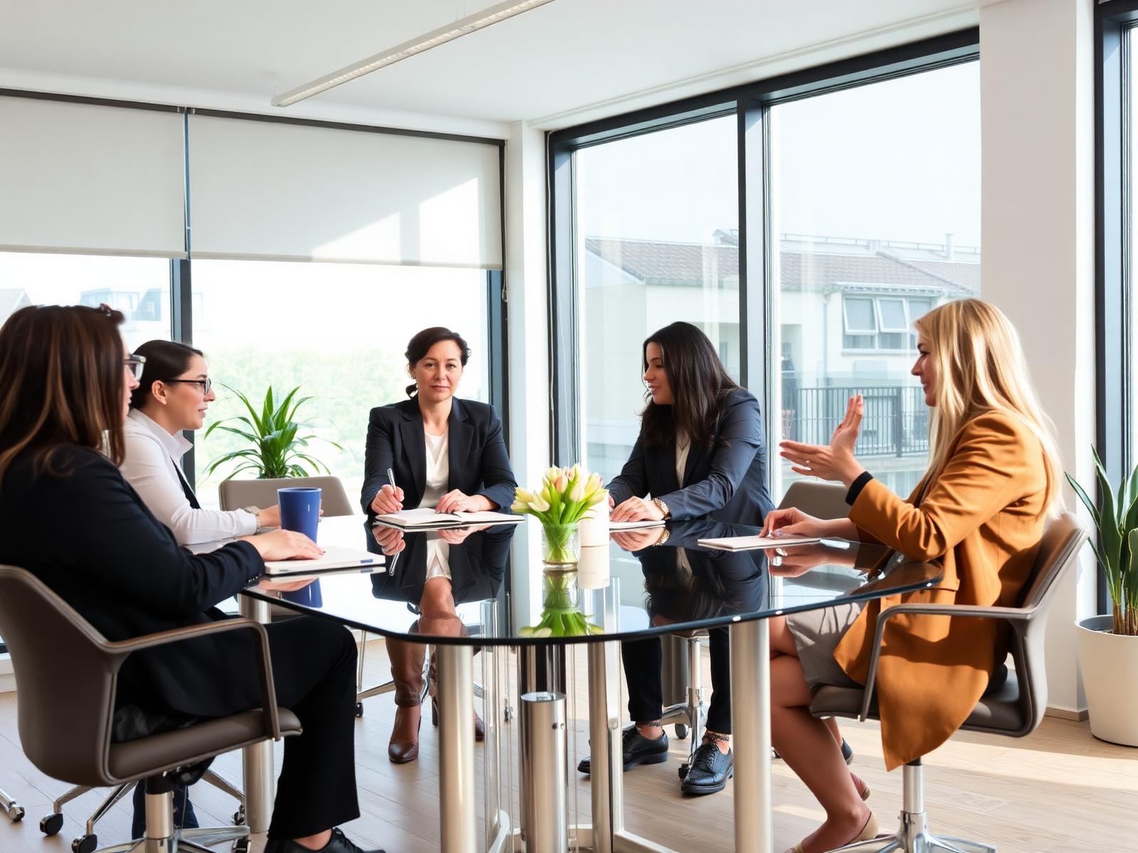 Meridian Group colleagues in discussion
